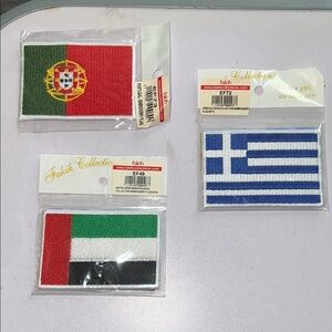 Flag Patch Embroidery- Portugal, Greece, UAE